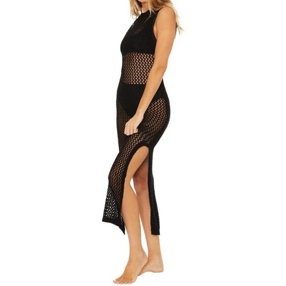 NEW Beach Riot Holly Dress Swim Cover-up Black Size Large Crochet NWT - Picture 2 of 7